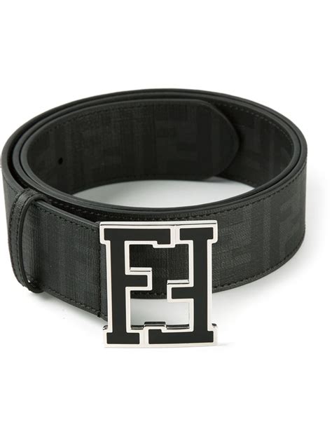 black fendi belt mens|Fendi belt men's black.